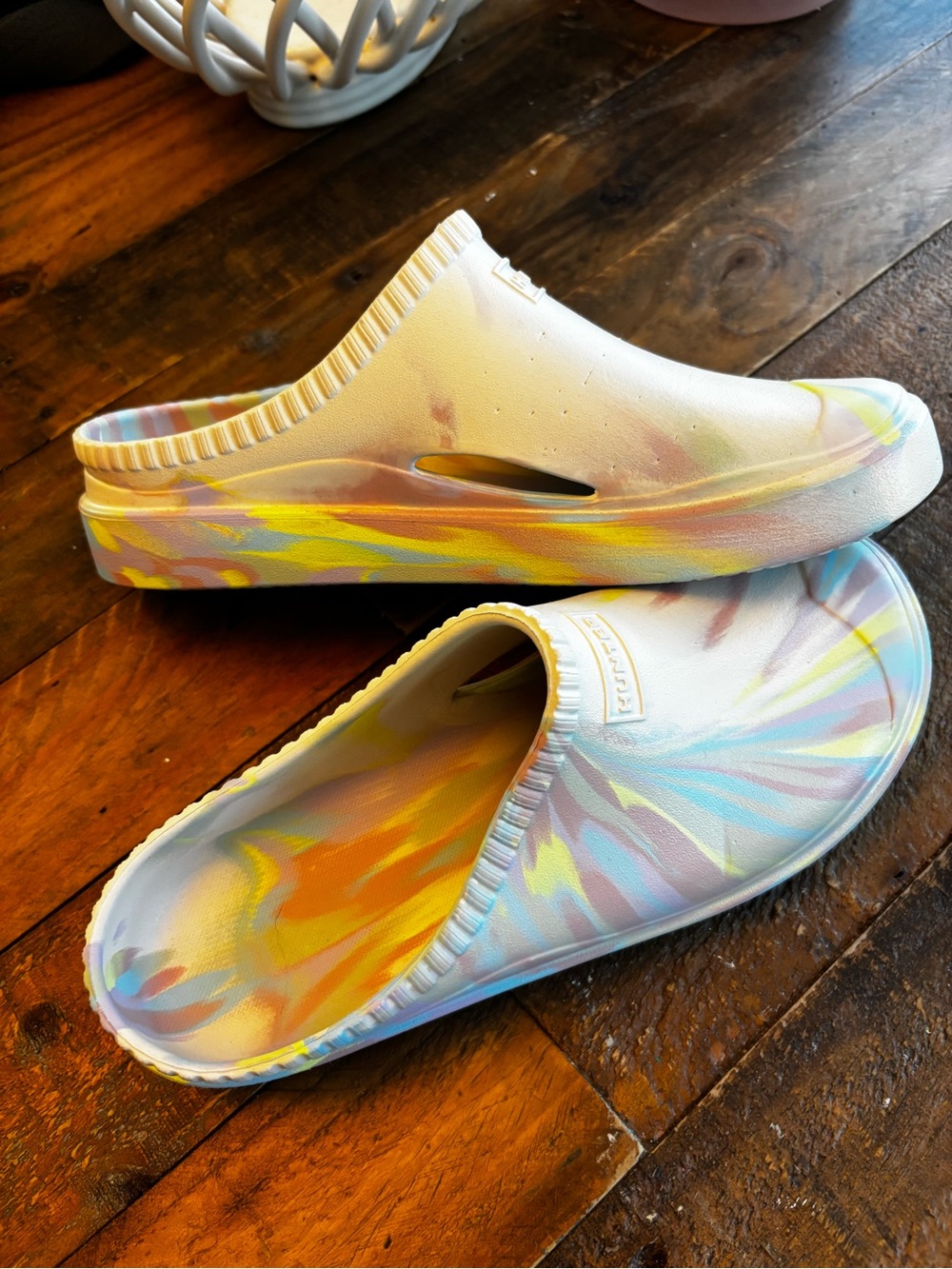 Hunter Pastel Tie-Dye Slip-On Clogs - Picture 4 of 4
